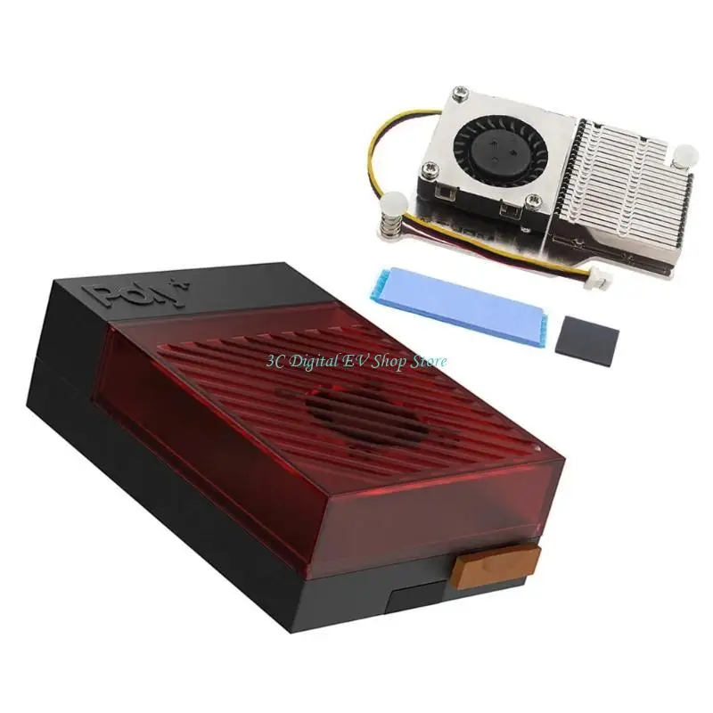 E74D ABS & Metal 5 Case with Active Cooling System Small Designs Easy Installation ABS ABS & Metal 5 Case for Argon