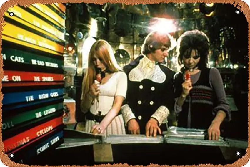 Metal Tin Sign   - A Clockwork Orange, Gillian Hills, Malcolm Mcdowell, Barbara Scott, 1971 - Poster Metal Plaque Cafe, Bar, Hom