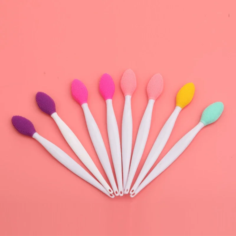 1PC Beauty Skin Care Wash Face Silicone Brush Exfoliating Nose Clean Blackhead Removal Brushes Tools With Replacement Head