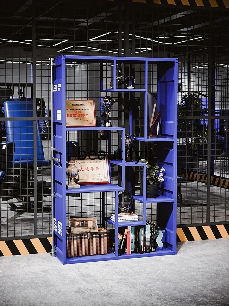 LXIndustrial Style Display Rack Trendy Store Product Display Rack Gym Display CabinetSSS