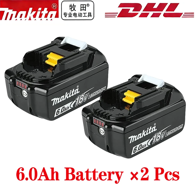 NIEUWE 2026 Originele 18V Makita 5.0Ah 6.0Ah Makita Batterij Vervangende Lithium Batterij BL1840 BL1850B BL1850 BL1860