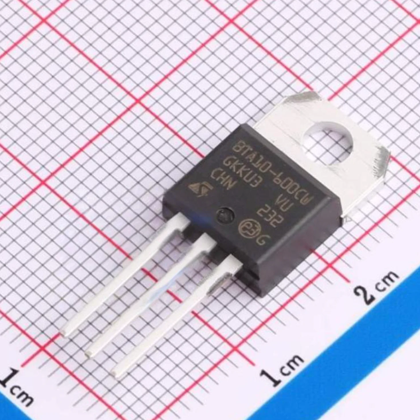 10Pcs Bta10-600Cwrg To-220Ab-3 New Original Thyristor Scr 35Ma 600V 10A Bidirectional Triac 1.3V Triac Alternistor Bta10-600Cw