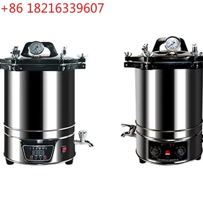 YAO 18L/24L/25L Automatic High Temperature Pressure Steam Sterilizer Pots LCD Portable Pot Sterilization Autoclave
