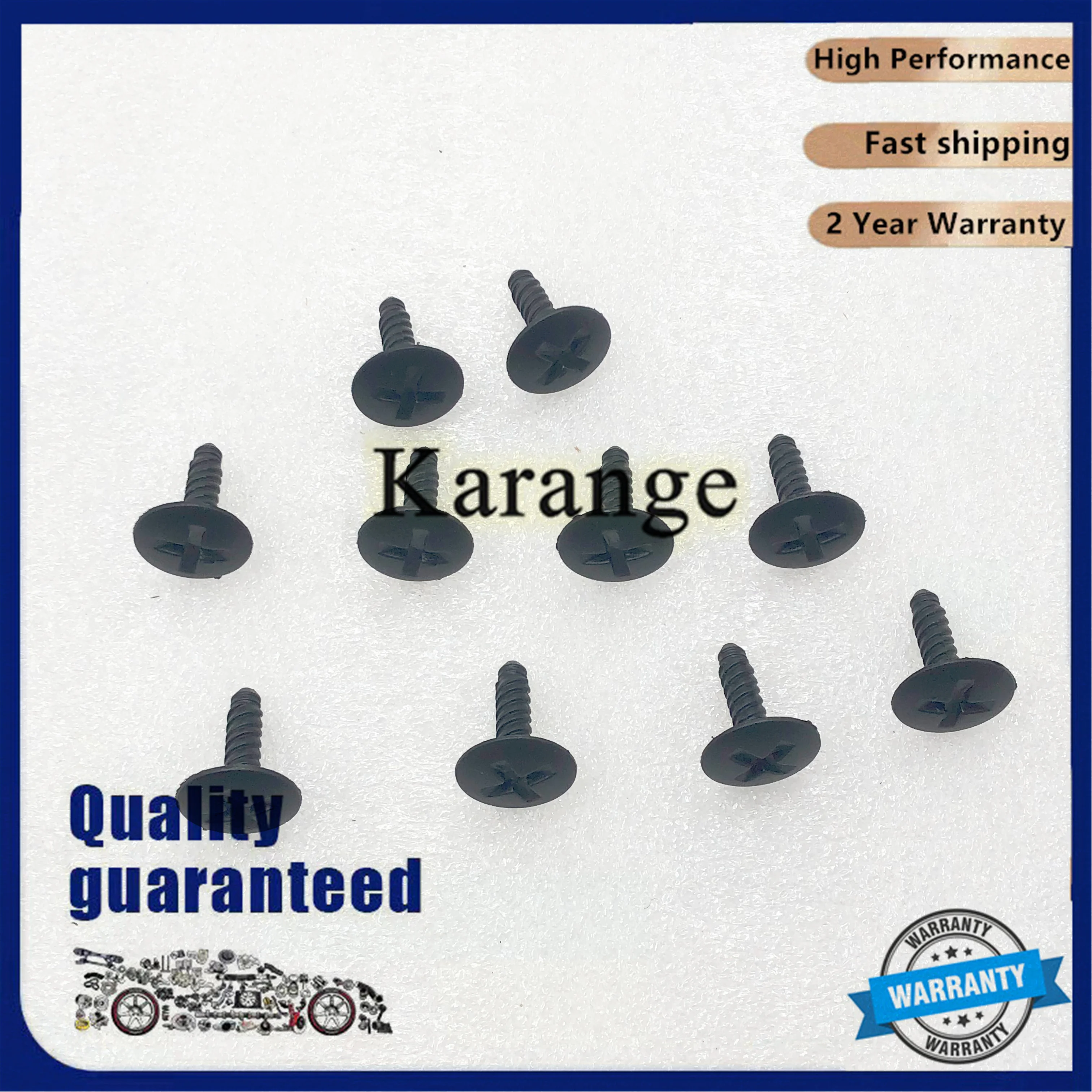 10x 7H0915450 for VW Volkswagen T5 Transporter LT Headlight Engine Battery Grille Cover Screws New