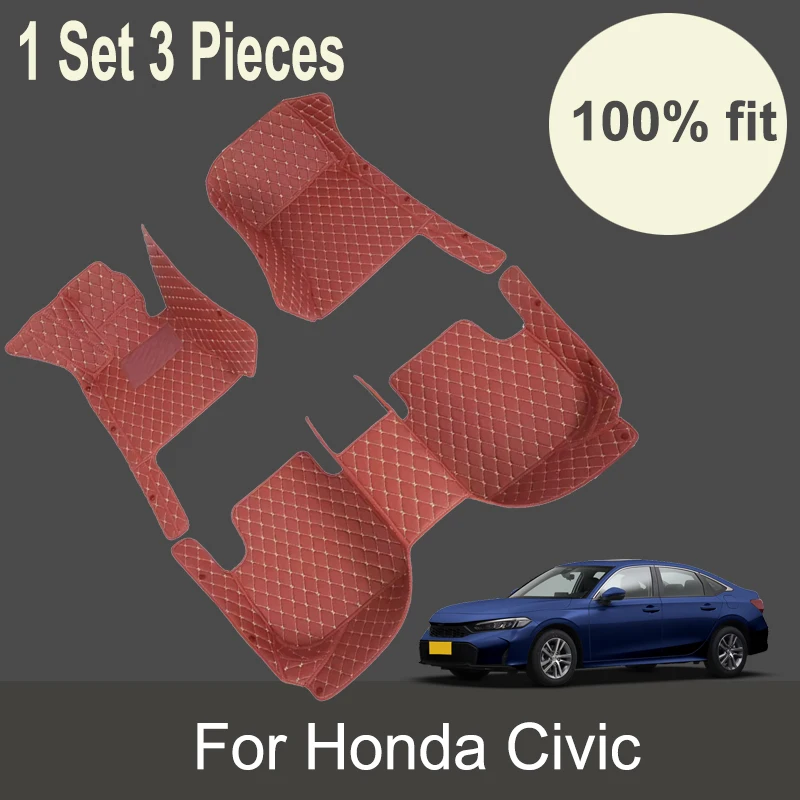 Car Floor Mats For Honda Civic 2007 2008 2009 2010 2011 Auto Interior Accessories Car styling Custom Rug Foot Car Carpets