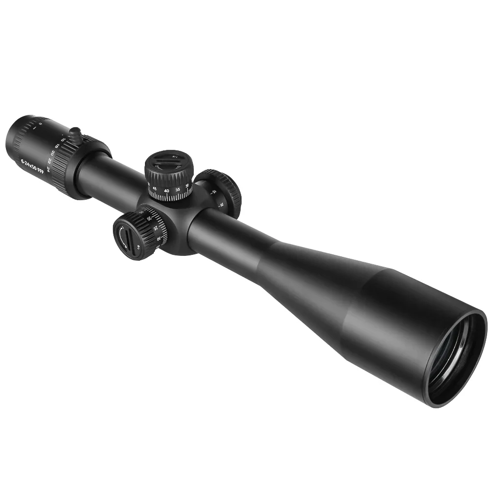 OPTICS Tactical Scope 6-24x50 FFP Scopes Tactical Hunting Collimator