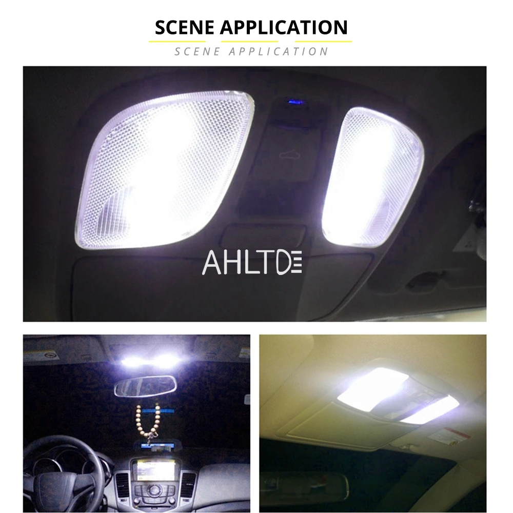 2/4/10/20pcs Car T10 3030 3SMD Interior Reading Dome Lamp License Plate Reverse Brake Light Trunk Clearance Turn Signal Led Bulb