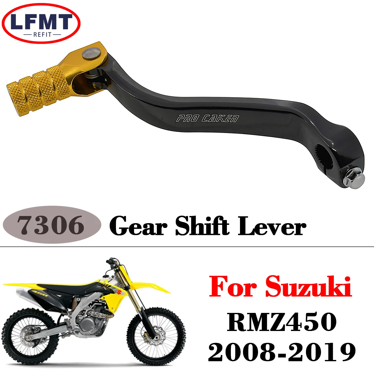 

Складной рычаг переключения передач CNC для Suzuki RMZ450 RM-Z450 RM Z450 RMZ 450 2008-2016 2017 2018 2019