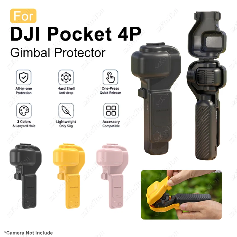 Schutzhülle für DJI OSMO Pocket 4 Pro Kamera, Objektivdeckel, Displayschutzfolie für Pocket 4P Zubehör