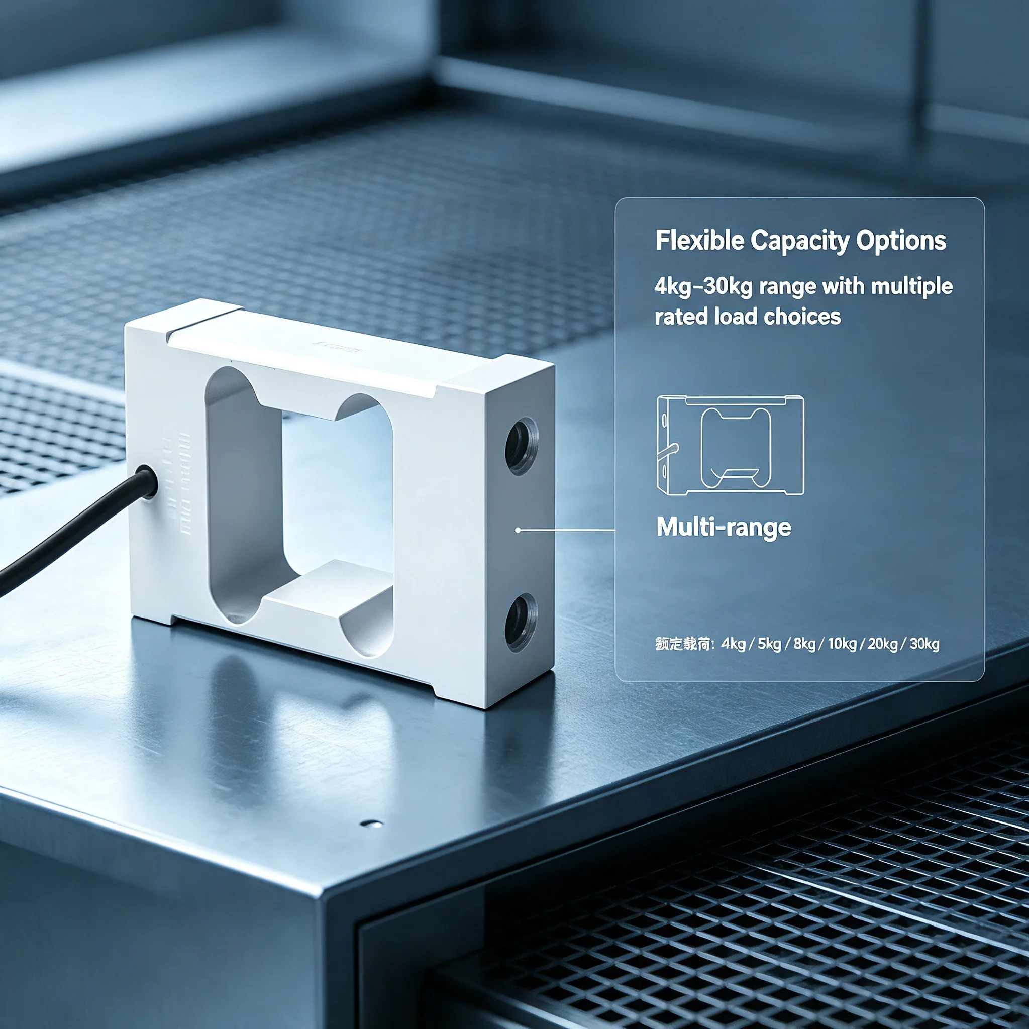 Single-point weighing sensor, 4-20kg sensor for aluminum alloy automatic quantitative packaging