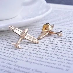 Aircraft Shape Metal Brooch Pins Plane Enamel Button Pin Shirt Denim Jacket Collar Lapel Badge Fashion Jewelry Accessories