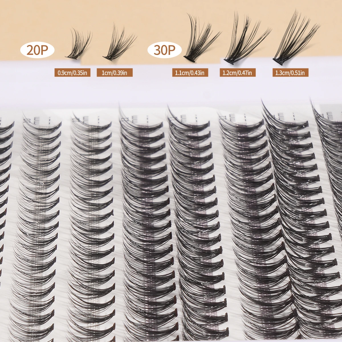 Magefy 220 cluster cílios individuais diy extensão de cílios 20d 30d onda natural 9-13mm com pinças de cílios suprimentos de maquiagem dos olhos