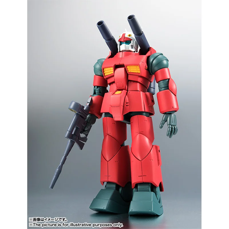 Bandai The Robot Spirits RX-77-2 Gun Cannon Ver. A.N.I.M.E. 14Cm Original Action Figure Gundam Model Kit Toy Gift Collection