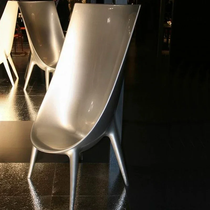 Freizeitstuhl mit hoher Rückenlehne, einfacher einzelner Tigerstuhl, Glasfaser-Modell, Wohnzimmer, Lobby