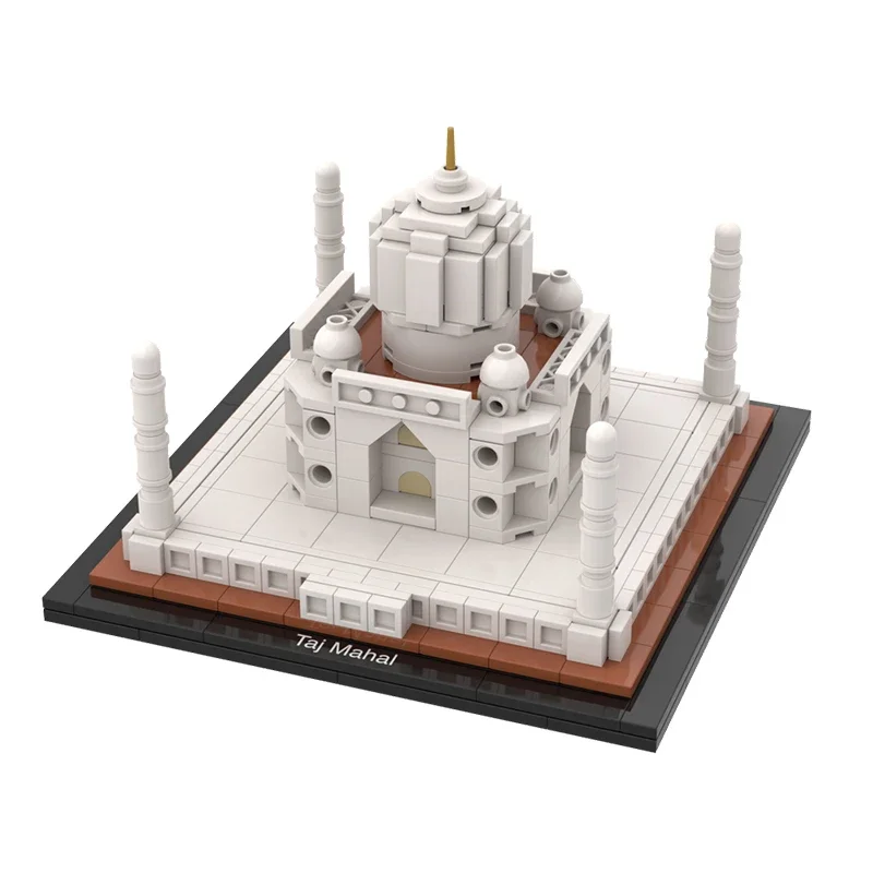 City Ancient Street View Model MOC Building Bricks Small Taj Mahal Modular Technology Gifts Holiday Assemble Children Toys Suit