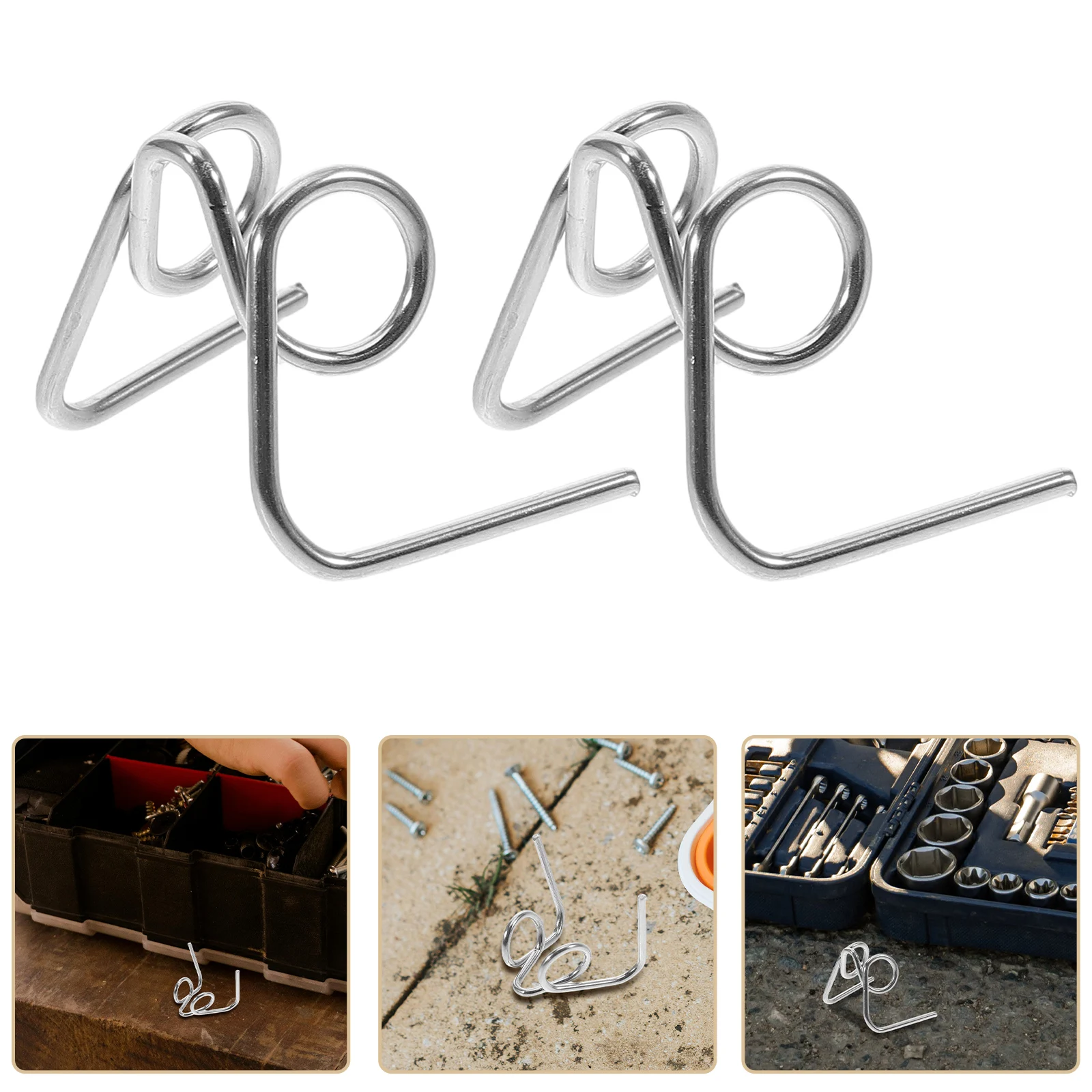 

5Pcs Motorbike Accessories Brake Caliper Springs Stainless Steel Durable Reliable Easy Install Brake Return Springs