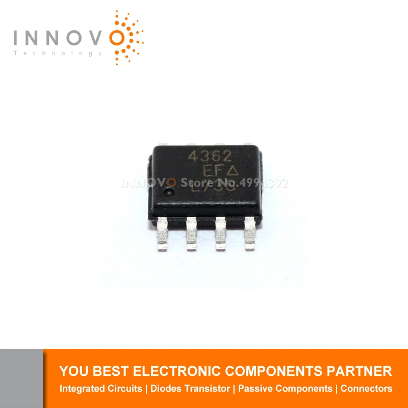 

INNOVO 10pcs/lot SI4362DY-T1-E3 SI4362DY SOP-8 500W Low Capacitance free shipping New original