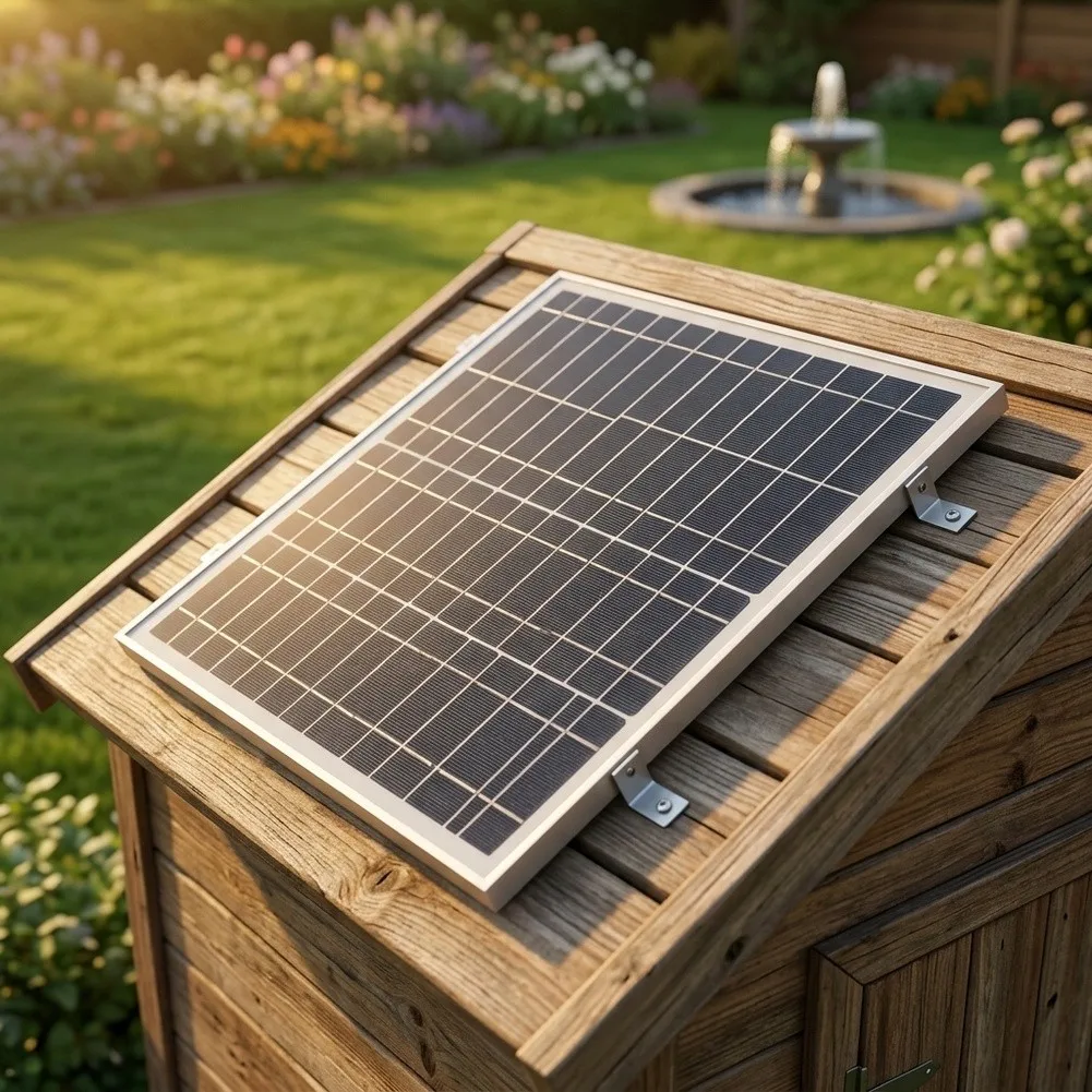 10W Monocrystalline Style Solar Panel for Water Pump and For Garden Lighting With Stable Voltage Output from 3.7V to 5.5V