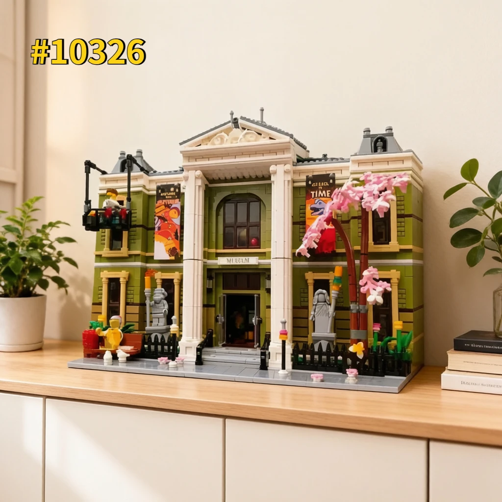 2026 Icon Natural History Museum Biggest Modular Building Set Architecture Street View Building Blocks Toy Adults Gift 4014pcs