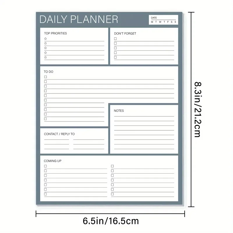 Weekly Meal Planner Pad Meal Planner Notepad For Organized Weekly Tear-Off Grocery Checklist For Convenient Shopping