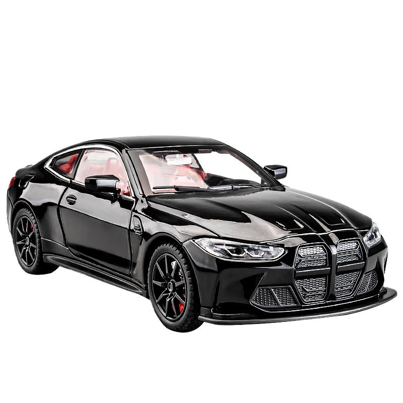 1:24 M4 modello di auto sportiva simulazione modello di auto in lega ornamento da corsa auto giocattolo per bambini collezione di modelli di auto per ragazzi