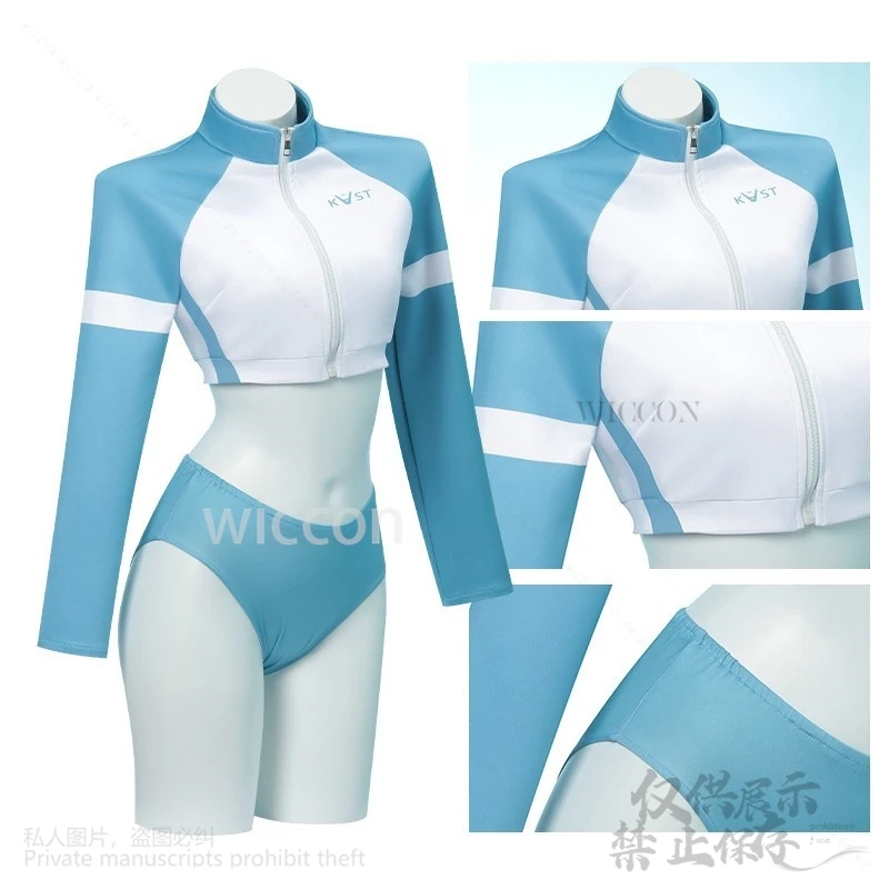 Anime Game Blue Archive Cosplay Sorai Saki Costume Summer Uniform Swimsuit Hot Girls Y2k Streetwear Wigs Jirai Kei Customized