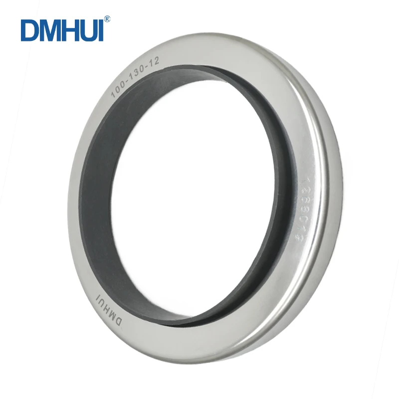 DMHUI Rotary Screw Air Compressor Stainless Steel Oil Seal 100x130x12/100*130*12mm with PTFE Double Lip, B2PT Structure