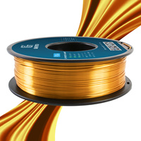 GEEETECH 5 rolls 3D Silk PLA Filament 1Kg/roll 1.75mm Spool Wire For 3D Printer Material,Safety, Vacuum packaging, special color