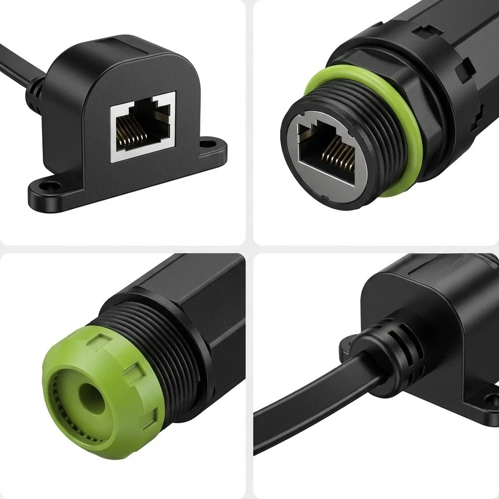 For Starlink For SPX Flat Ethernet Window for cable 40cm Gigabit 1000Mbps No-Drill Pass-Through Extender Pure Copper Core