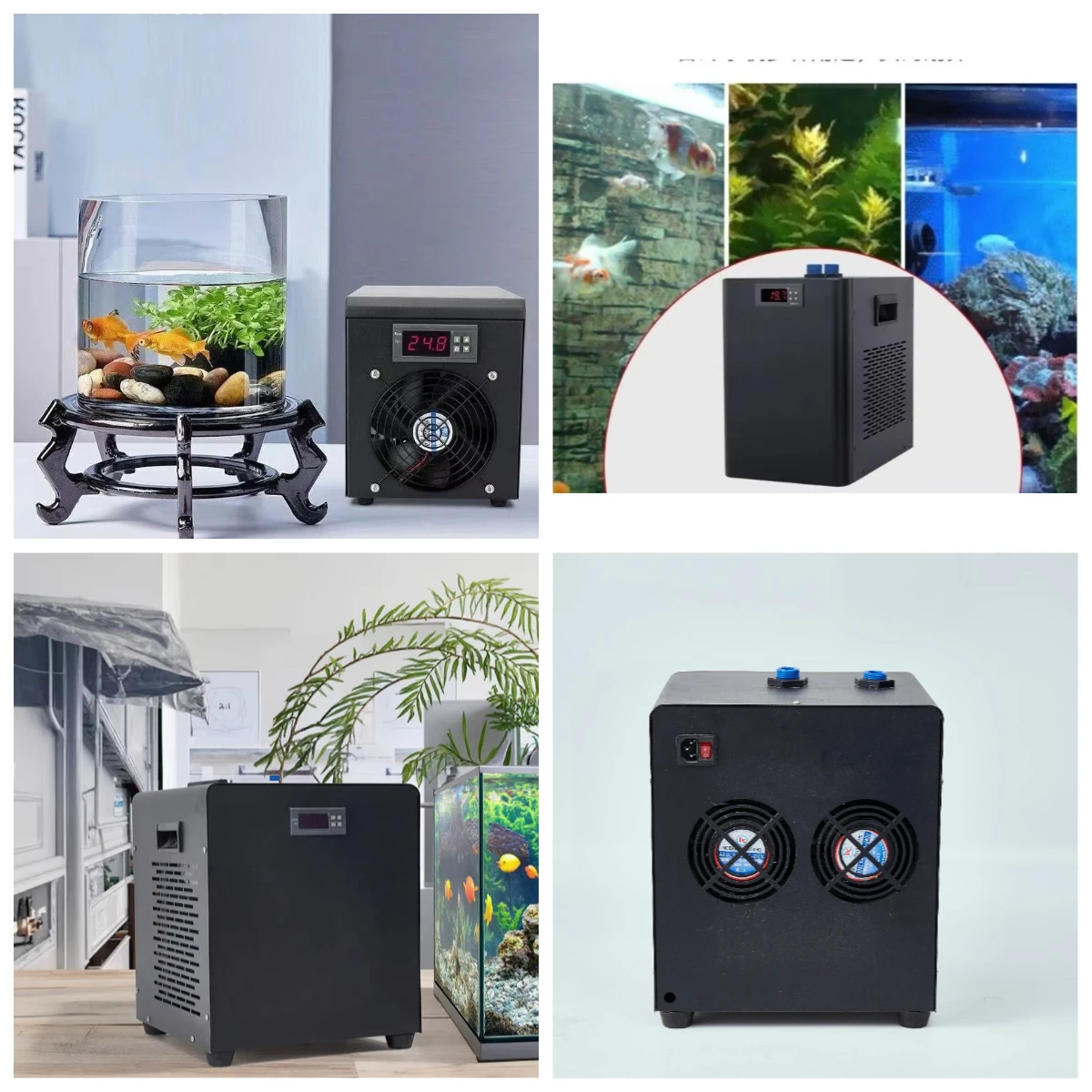 110V/220V Aquarium Chiller with Remote Control, Fish Tank Cooler for Hydroponic System