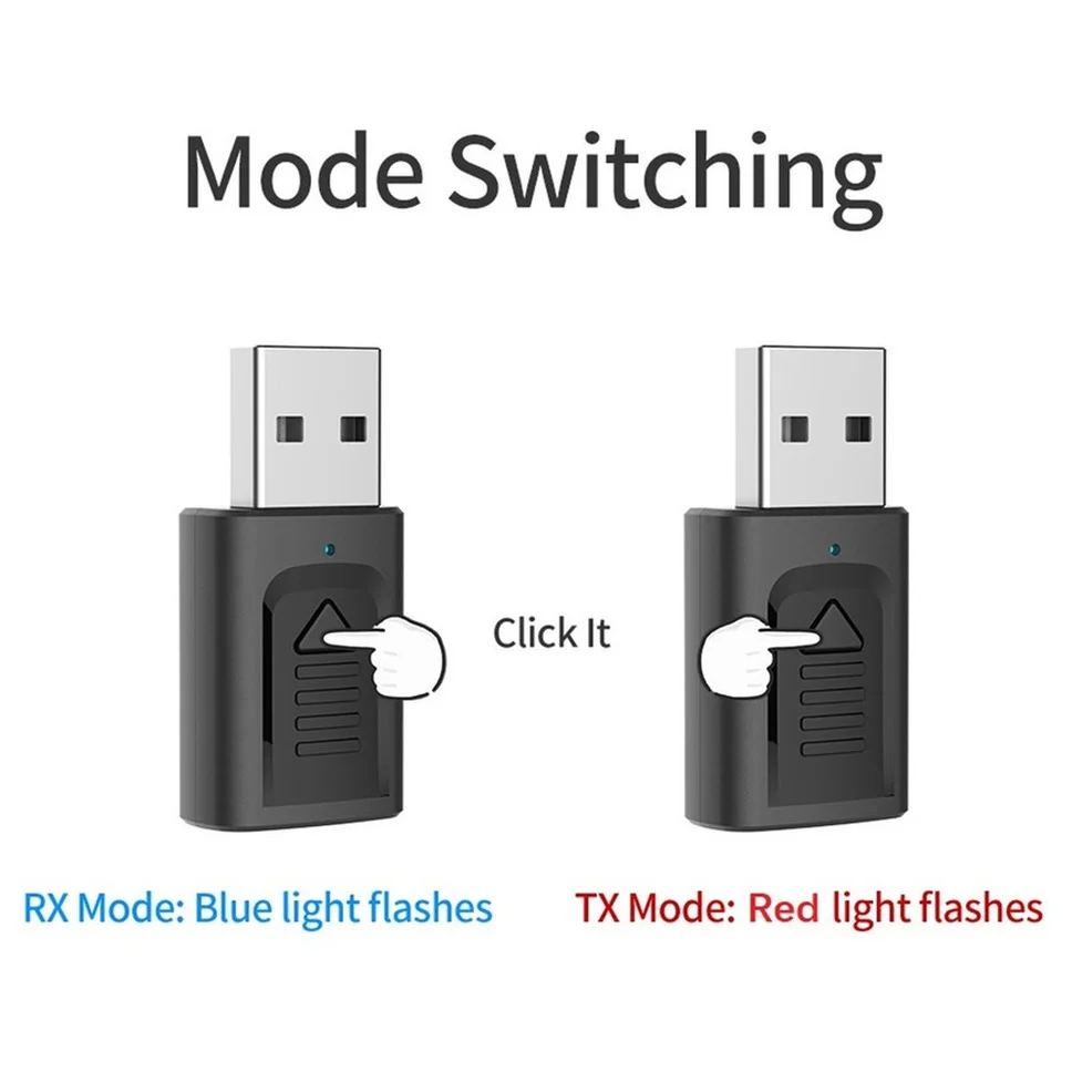 4 Trong 1 USB Bluetooth 5.0 Âm Thanh Thu Phát Stereo AUX RCA Jack Cắm 3.5Mm Mini Không Dây Bluetooth Adapter Dành Cho truyền Hình Xe Laptop