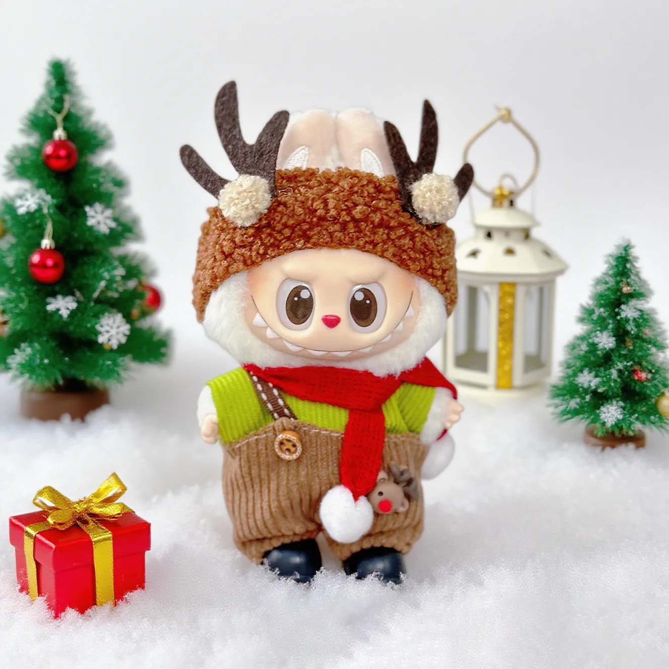 

Mini Plush Doll'S Clothes Outfit Accessories For Korea Kpop Exo Labubu Idol V1 V2 Christmas sweater hat cape suit Clothing Gift