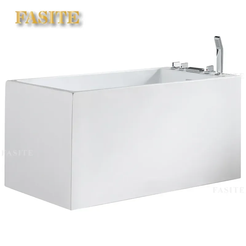 Acrylic sitting bathtub bubble household deep bubble small apartment mini independent massage spa insulation tank