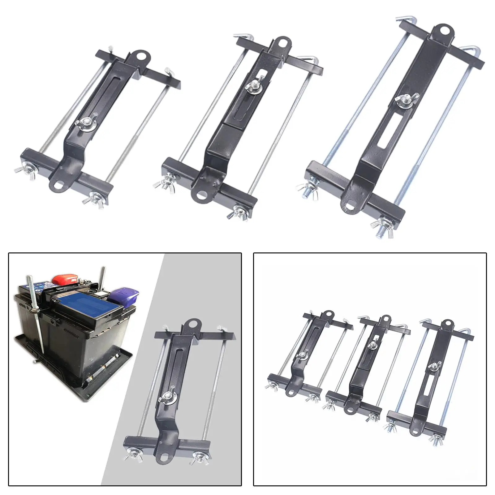 Generische einfach zu installierende Batterie Querstange Autobatterie halten Autobatterie halter für Kraftfahrzeuge Autos Geländewagen Teile