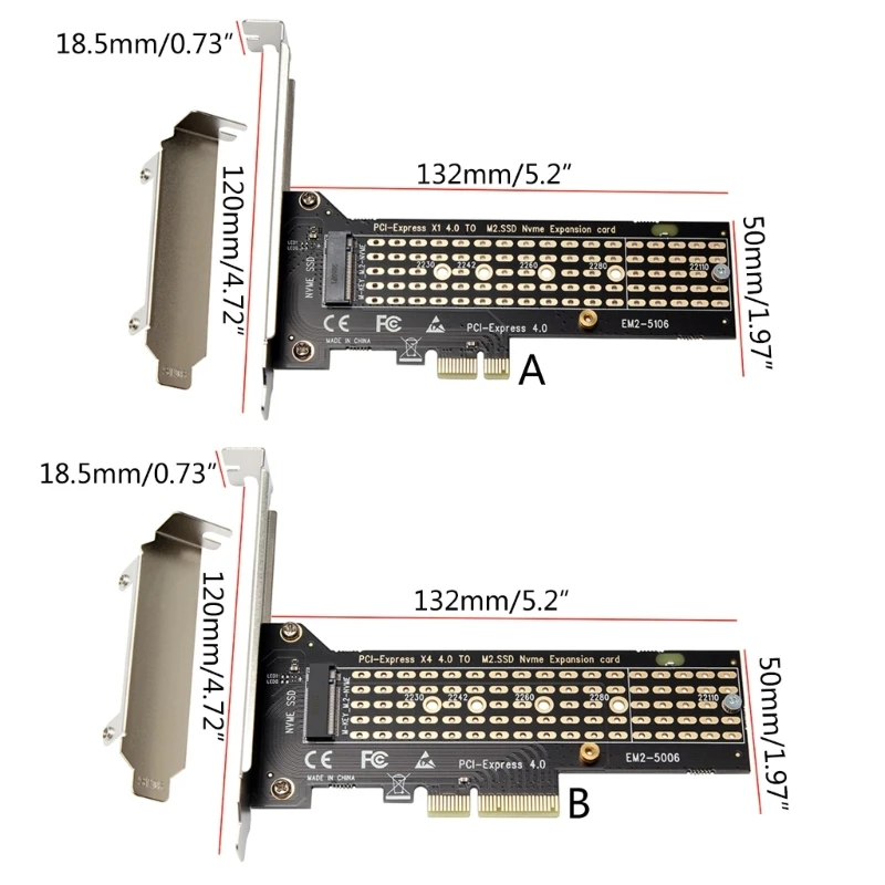 NVME to PCIE4.0 X1 Controller Expansion Card HighSpeed M.2 SSD to PCIE4.0
