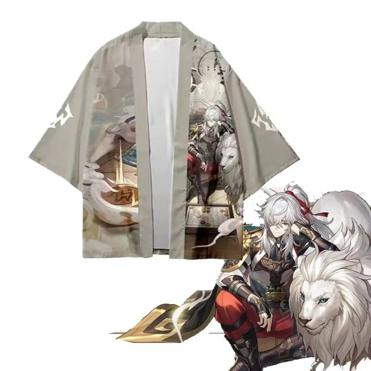 

Jing Yuan Cosplay T-Shirt And Shorts Cool Summer Short Sleeve Honkai Star Rail Kimono Haori Acg Cape Tops Pants Streetwear Sport