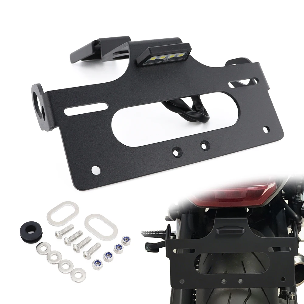 

Fit For Honda CB750 CB 750 Hornet 2023-2025 Motorcycle LED License Plate Light Bracket Frame Tail Tidy Fender Eliminator Holder