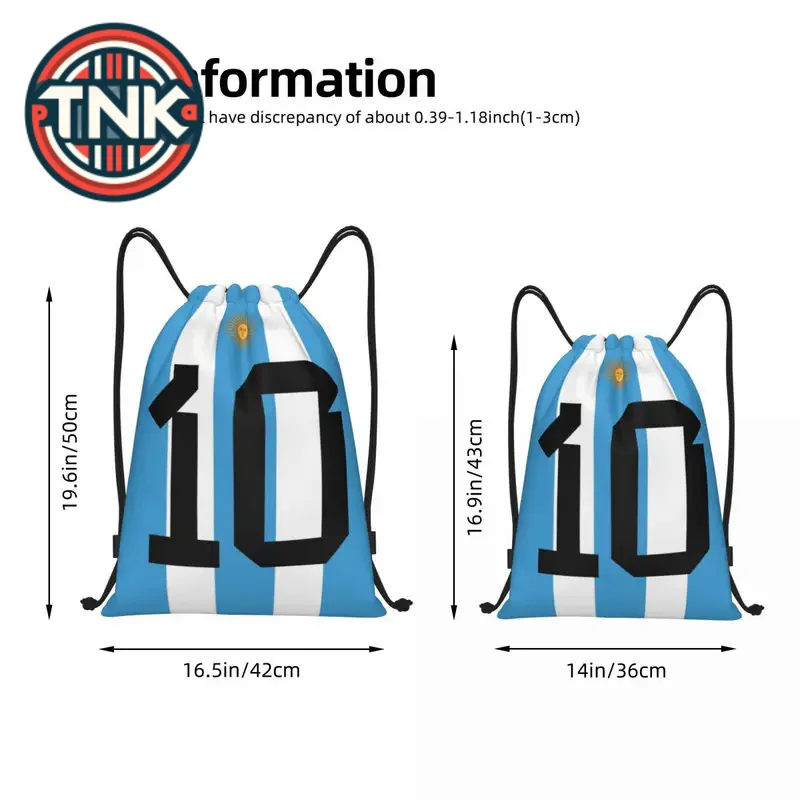 Argentina Football Team Lioneler And Messi (13) Backpack Joke Drawstring Backpack Drawstring Bags Gym Bag Top Quality Picnics