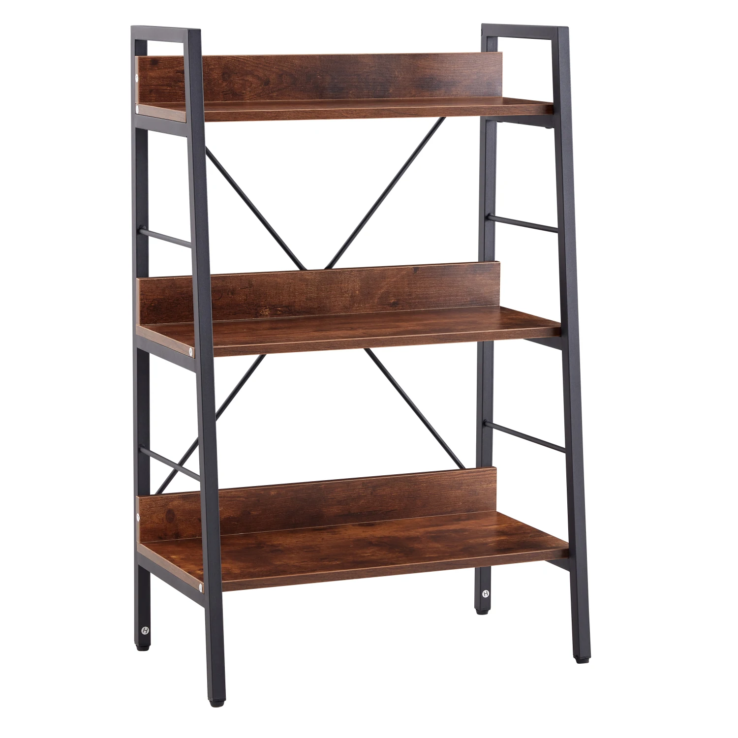 

Tri-layer metal frame bookshelf ladder shelf - Tigger design.