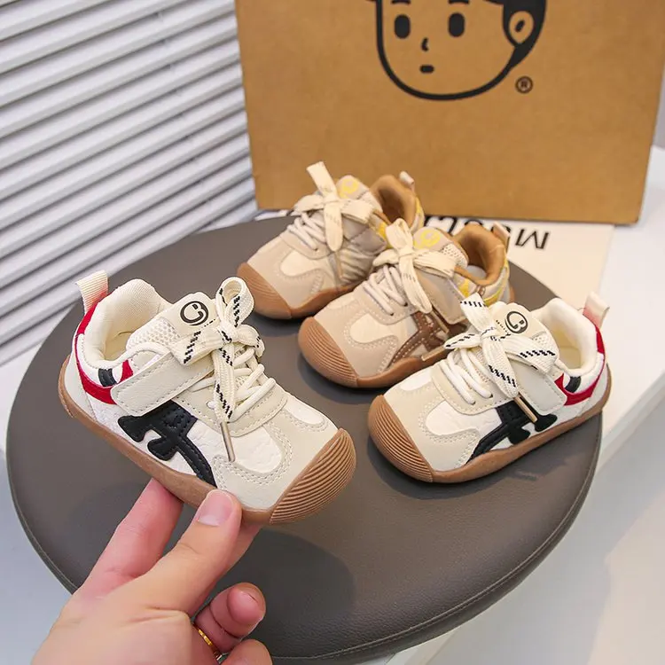 

Toddler Baby Kids Fashion Design Walking Shoes Sneakers White Non-slip Casual Shoes Boys Girls Breathable Outdoor Sport Shoes