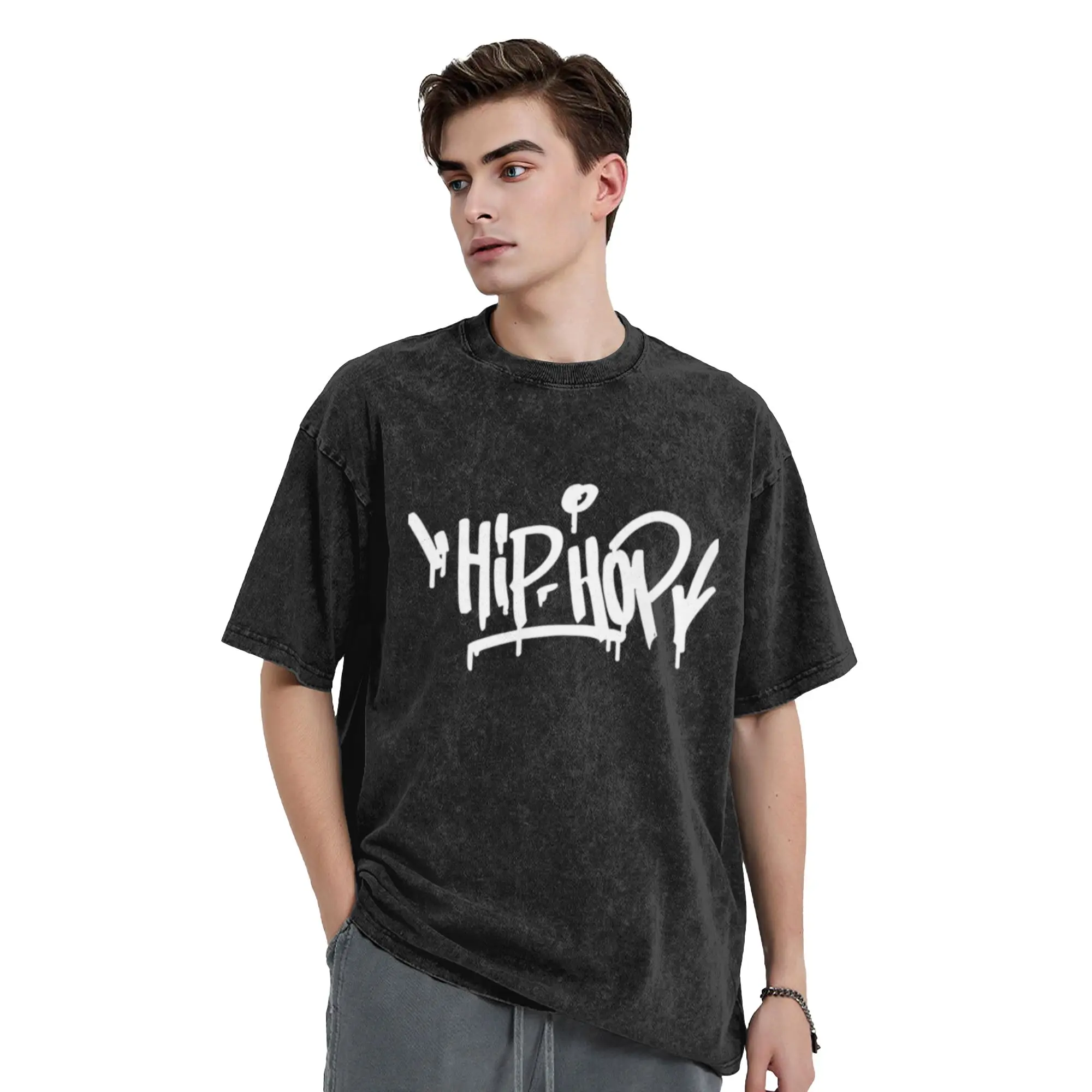 Graffiti Hip Hop Fashion Classic Music Dance Classic Stylish A Vintage Oversized Cotton Unisex T-Shirts