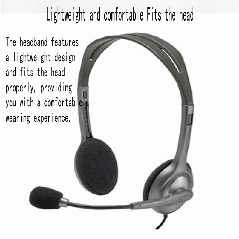 سماعة رأس سلكية من لوجيتك H110 مع ميكروفون وماوس لاسلكي M185 - مجموعة صوتية مريحة وتحكم دقيق.