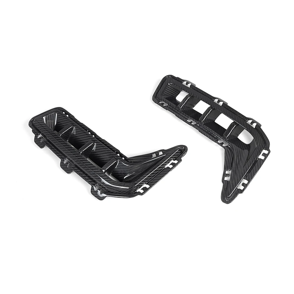 Real Dry Carbon Fiber Front Side Vent Trim for BMW G05 LCI G18 LCI MP Style 2023-IN 2Pcs/Set