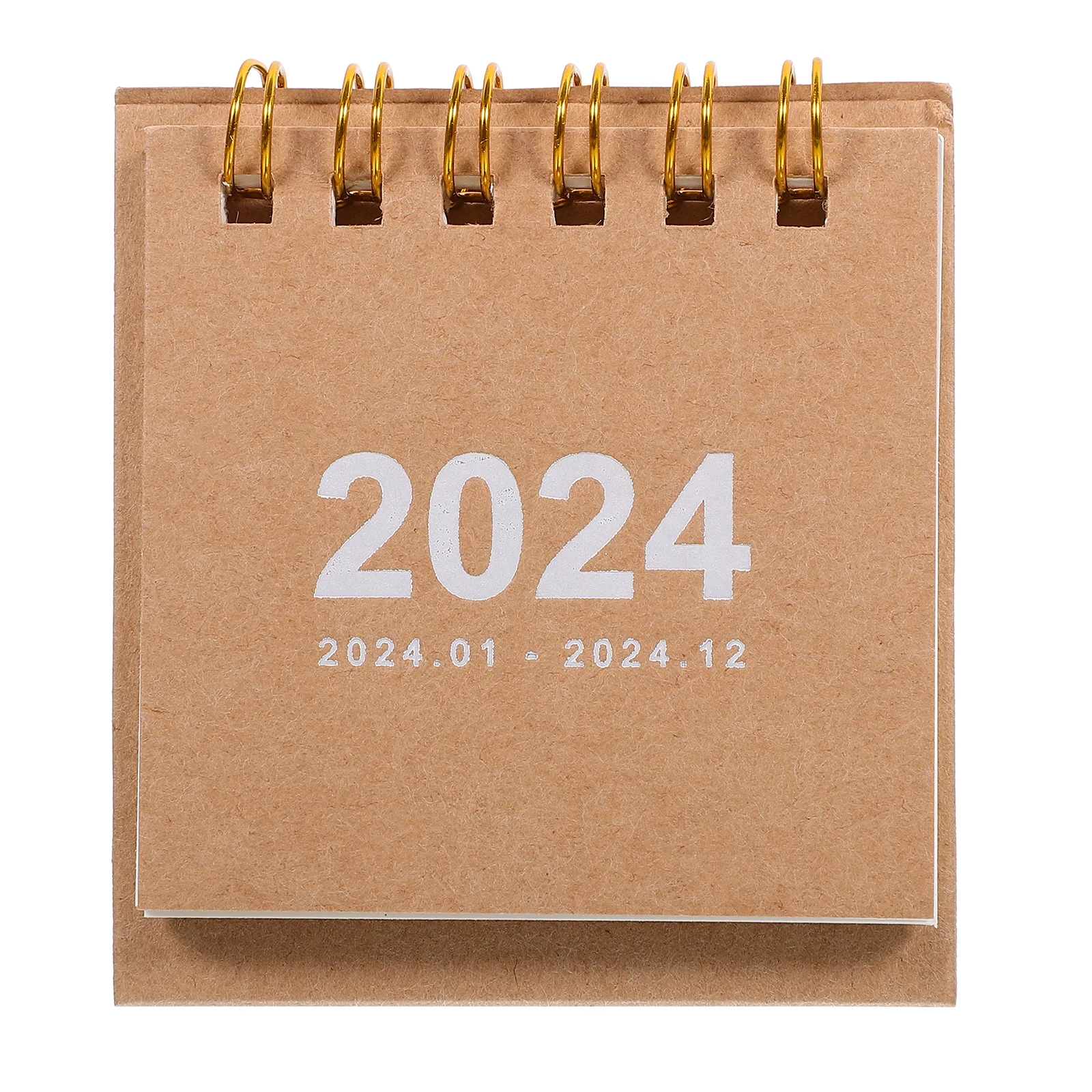 Mini Household Standing 2024 Paper Desktop Desk For Office Use Decorative Monthly Memo Calendar 2024 Convenient Table