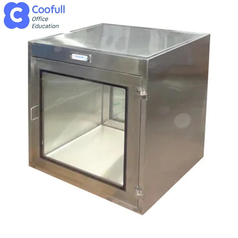 COOFULL Double Layer Pass Box Electronic Interlock Stainless Steel 304 GMP Area Clean Room Hospital Transfer Window