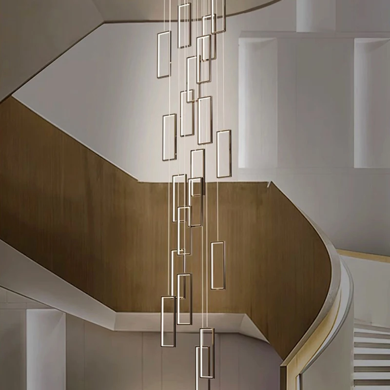 modern nordic stair chandelier lampadas de teto simples lustres led suspensos para sala de estar luz interior 01