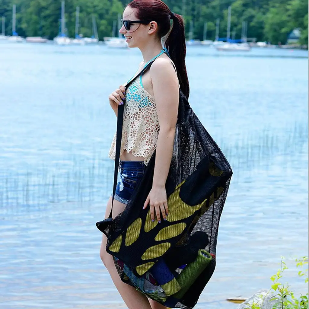 

Прочная сетчатая регулируемая сумка через плечо для спортивного баскетбола