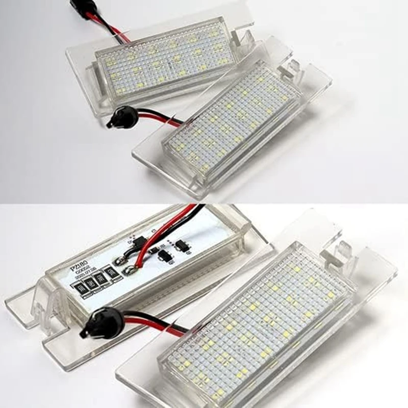 Car LED Number License Plate Light Lamp White 68223864AB For Jeep Cherokee 2014-2018 Car Tail Lamps Accessories Parts Component