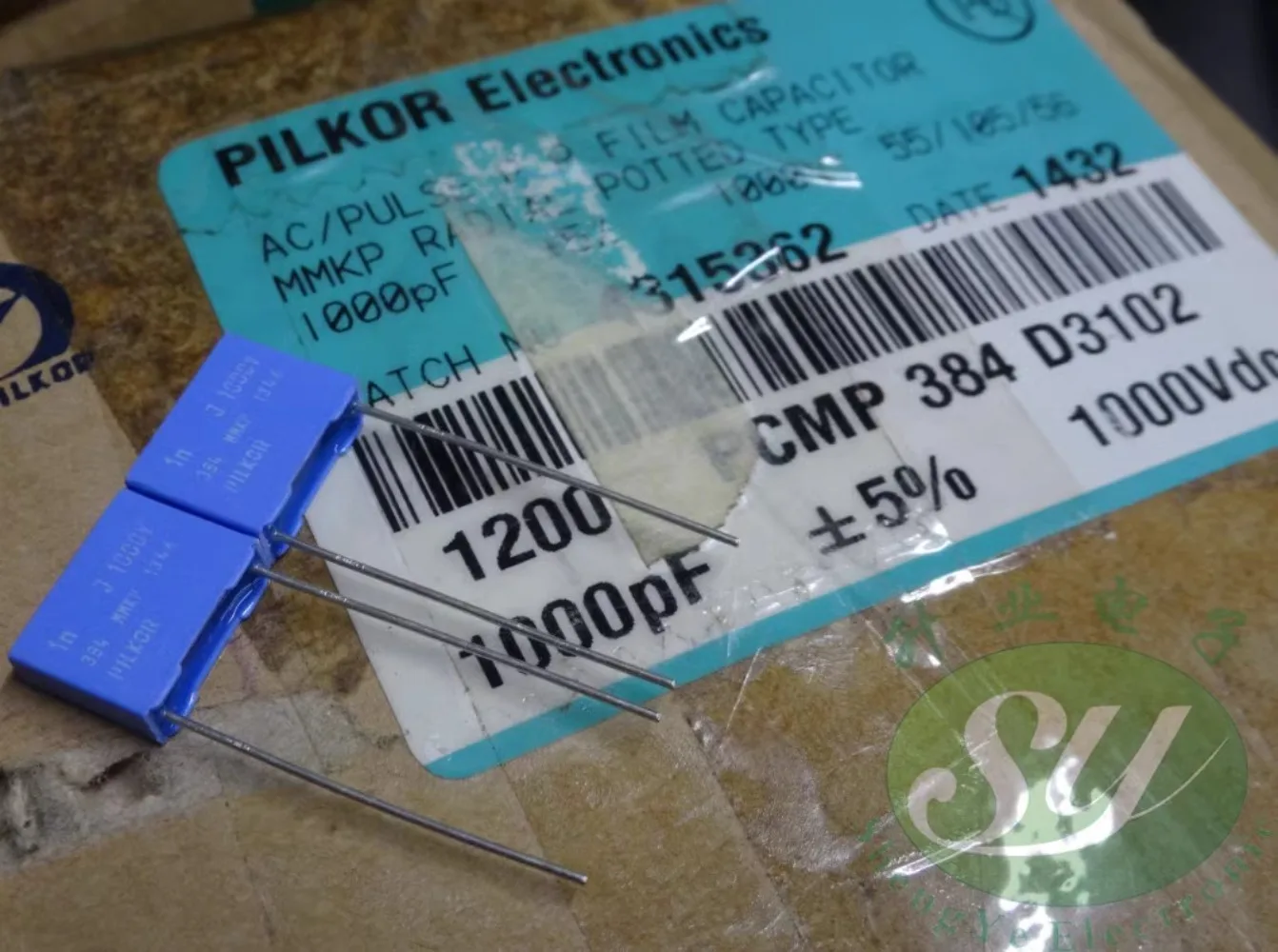 30PCS MKP384 0.001uf/1000v 1.0nf 1000pf 1nf 102 New film capacitor