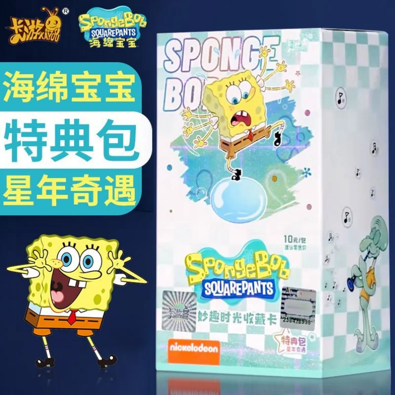 Kayou Original Spongebob Squarepants Card Fun Time Special Package Bikini Bottom Special Package Anime Collection Cards Toy Gift